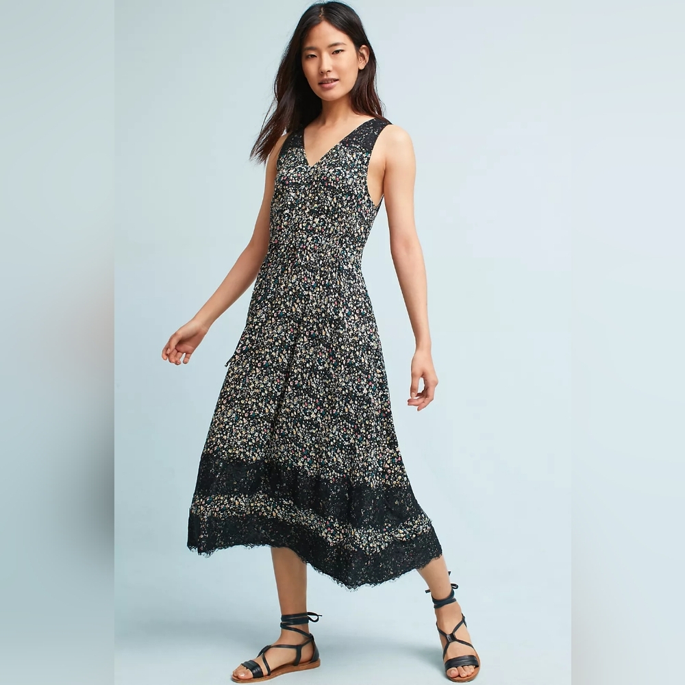 Rana Gill for Anthropologie Cynara midi dress